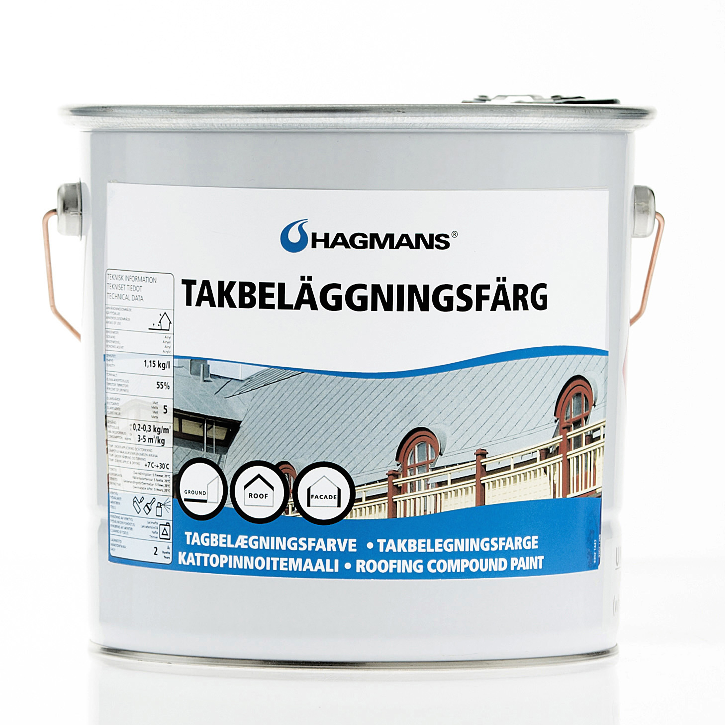 TAKBELÄGGNINGSFÄRG TAKBEL. FÄRG TEGELRÖD 4 KG