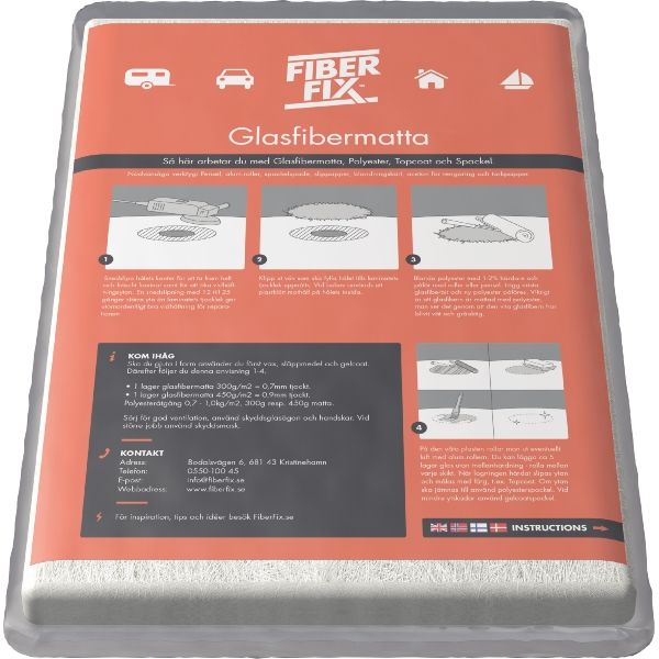 GLASFIBERMATTA 300G 1M