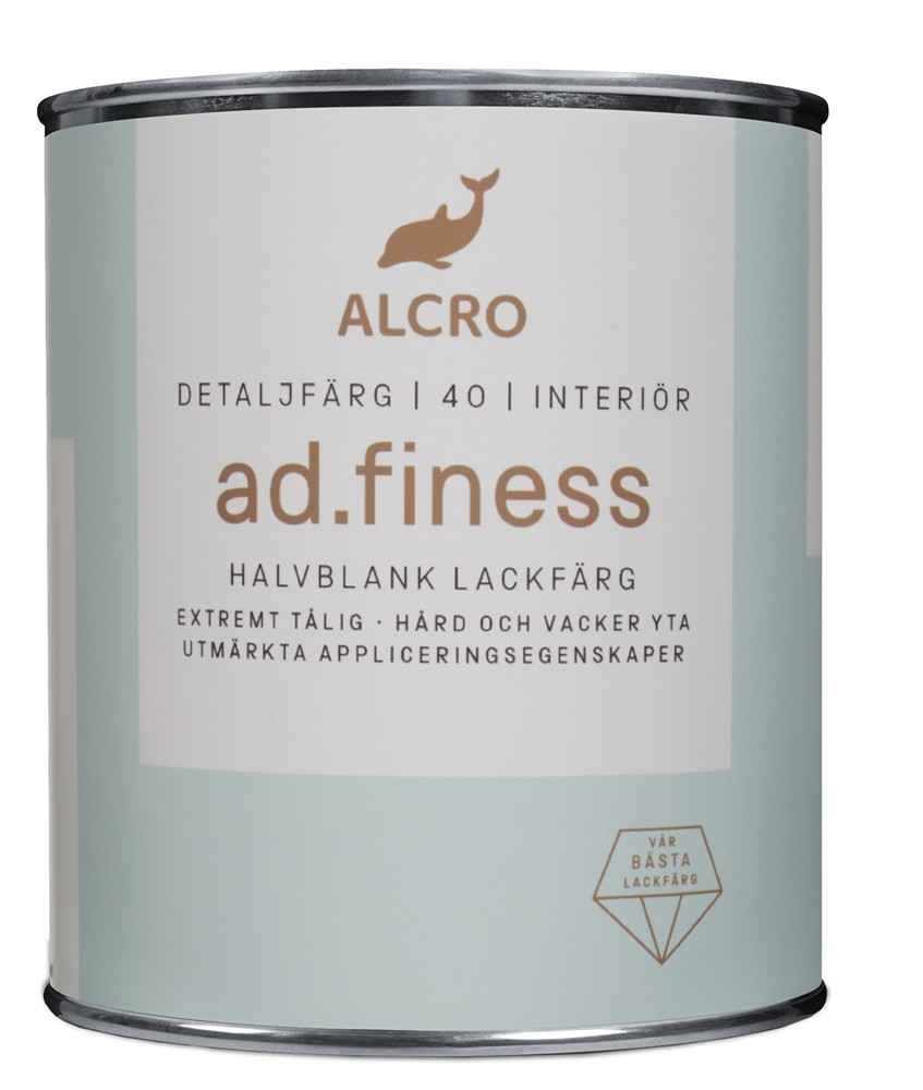 ad.finess Halvblank Lackfärg Bas C 0,675L