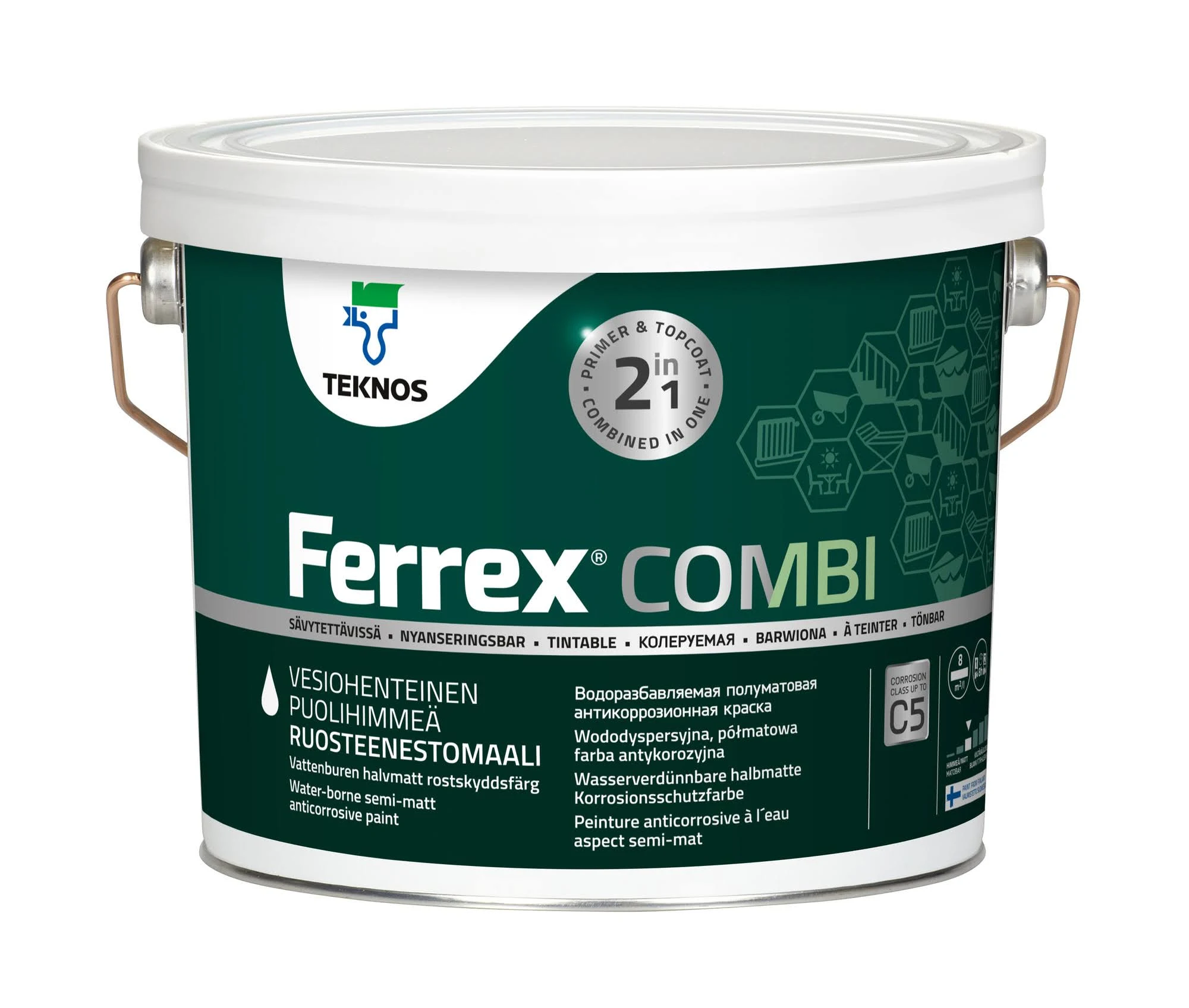 FERREX COMBI ROSTSKYDDSFÄRG 2 i 1 Bas 1