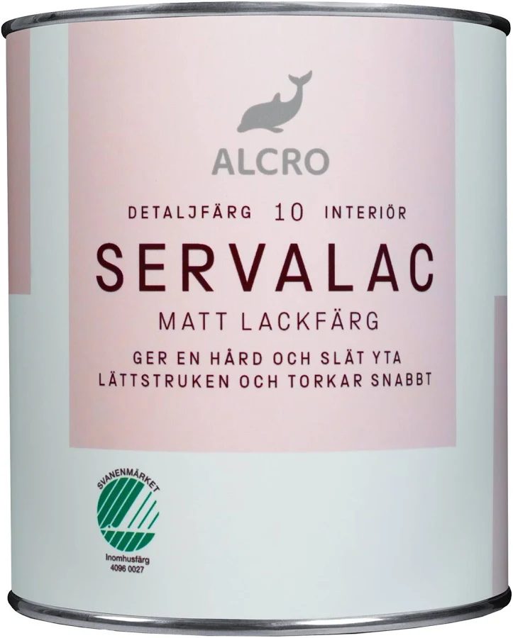Servalac Matt Lackfärg Vit 0,75L