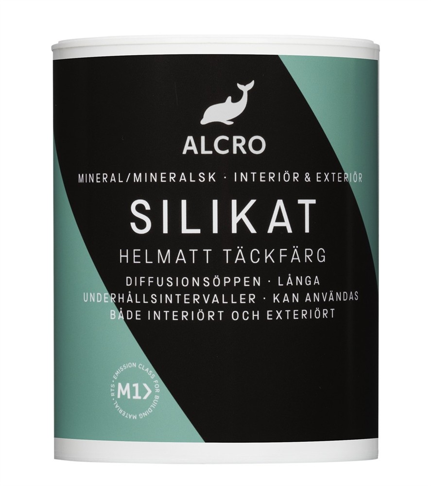 Silikat Helmatt Täckfärg White/ Base SA 0,9L