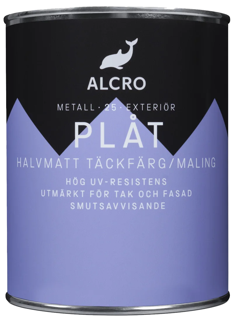 Plåt Halvmatt Täckfärg