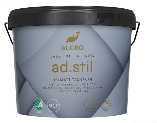 ad.stil Helmatt Täckfärg Vit/Bas A 2,7L